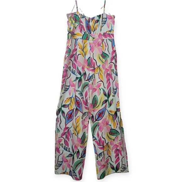 BAR III womens sleeveless wide-leg jumpsuit, size 14 - Picture 7 of 16